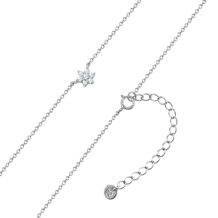 Kette mit Anhänger STERN mit Zirkonia silber