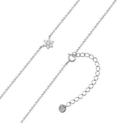 Kette mit Anhänger STERN mit Zirkonia silber