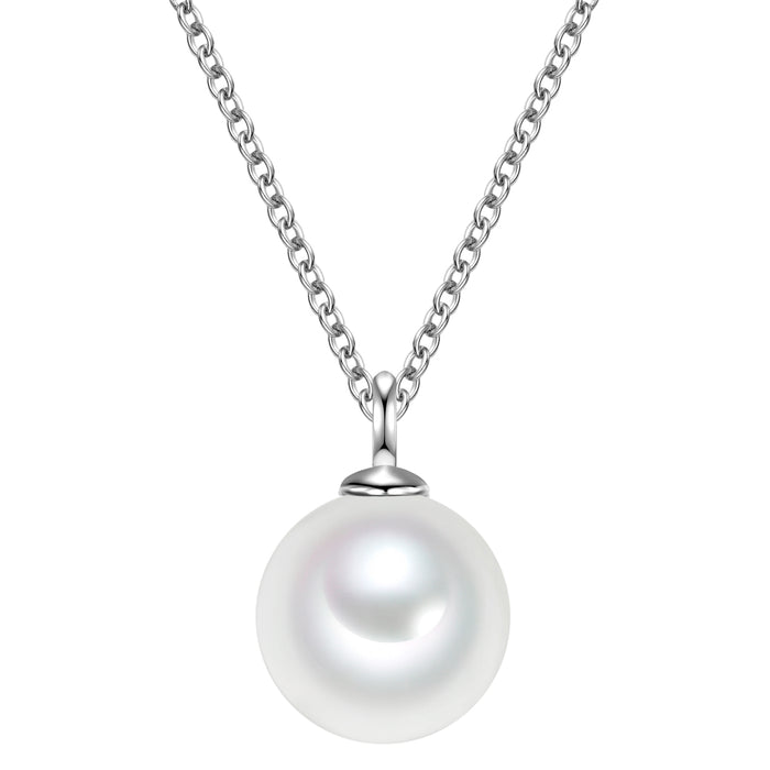 Kette mit Muschelkernperle silber