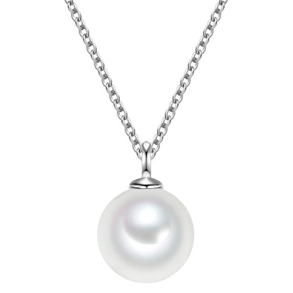 Kette mit Muschelkernperle silber