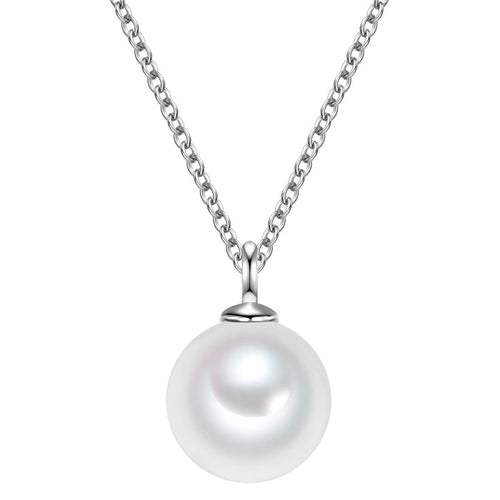 Kette mit Muschelkernperle silber