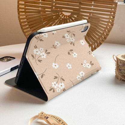 Khaki Blossoms iPad Case