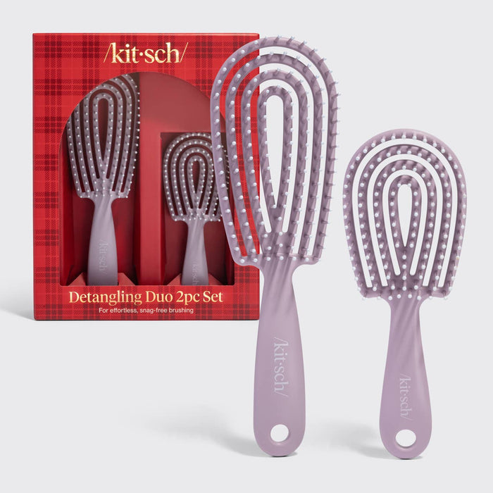 Kitsch Detangling Duo 2pc Set - Soft Violet