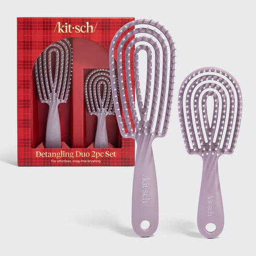 Kitsch Detangling Duo 2pc Set - Soft Violet