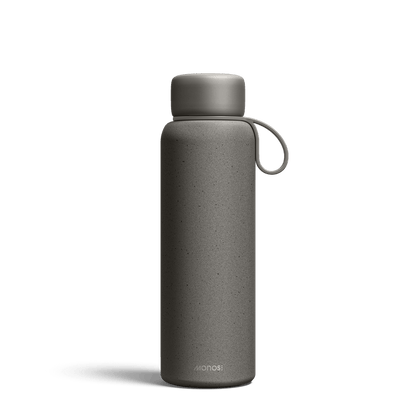500 mL / Graphite Scaled | Front view of 500 mL Kiyo UVC Bottle in Graphite