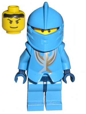 Knights Kingdom II - Jayko Plain Torso, Gold Pattern Armor, Dark Blue Hips
