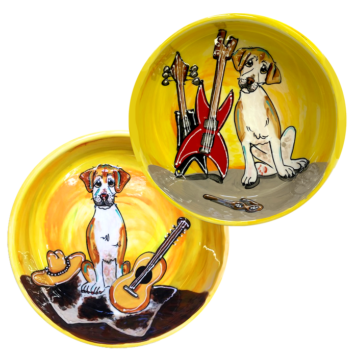 Labrador Mix | Rock N' Dog Bowls | Ceramic Pet Bowl