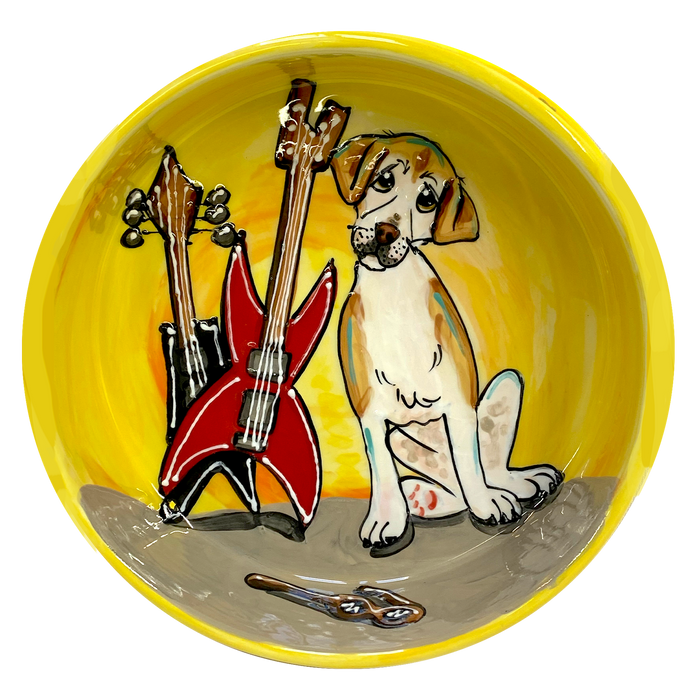 Labrador Mix | Rock N' Dog Bowls | Ceramic Pet Bowl