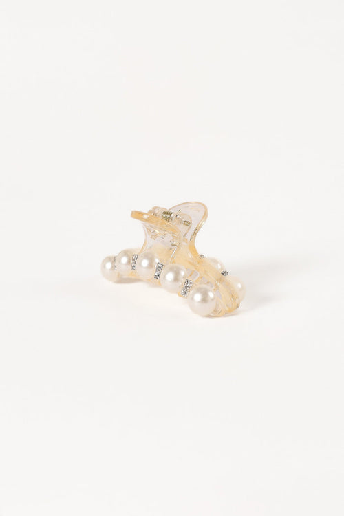Petal and Pup USA ACCESSORIES Lile Pearl Hair Clip - White One Size