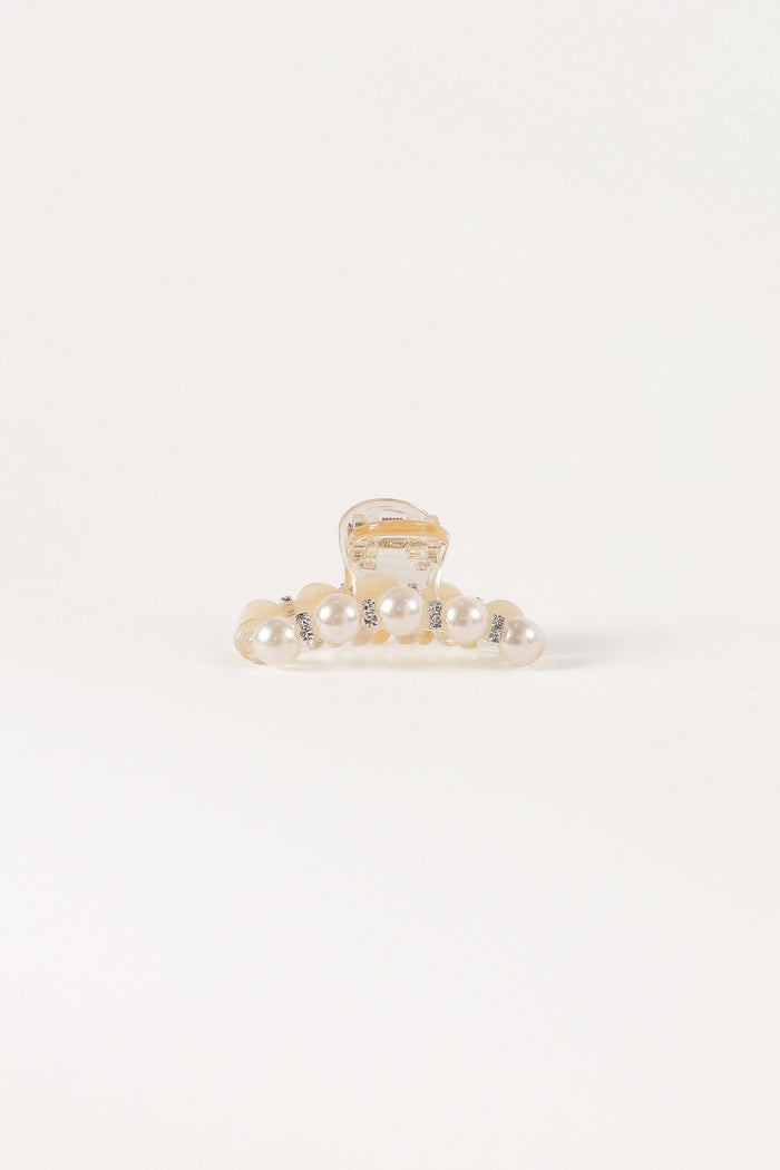 Petal and Pup USA ACCESSORIES Lile Pearl Hair Clip - White One Size
