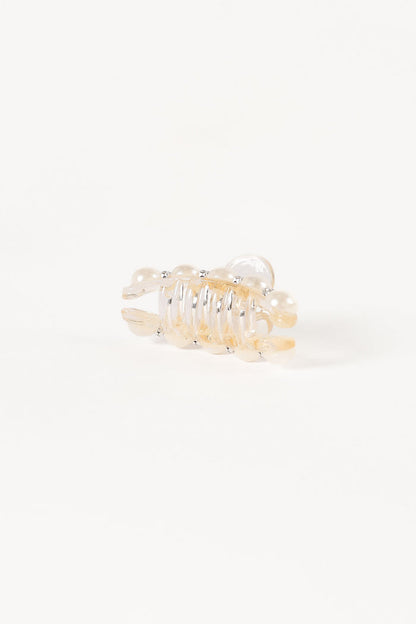 Petal and Pup USA ACCESSORIES Lile Pearl Hair Clip - White One Size