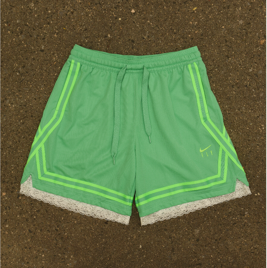 Lime Green Lace Women’s Basketball Shorts
