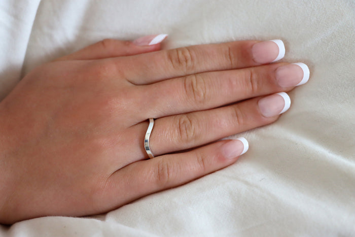 Line Silverring | 925 silver