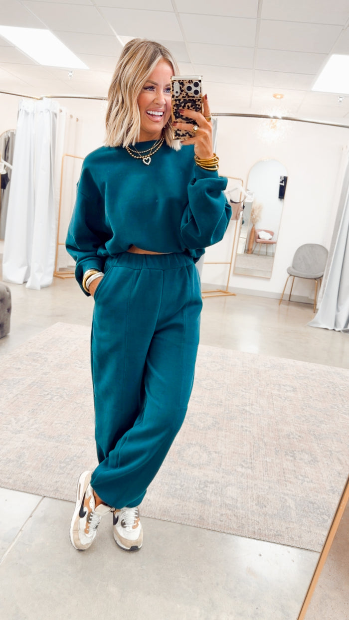 Lounge Ease Set-Deep Green