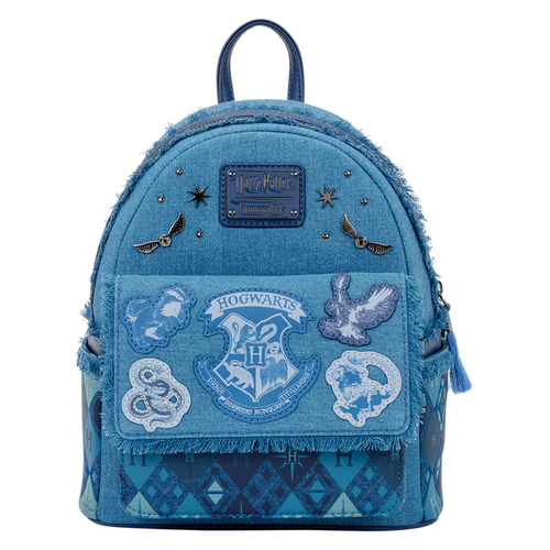 Loungefly Harry Potter - Hogwarts Denim Mini Backpack