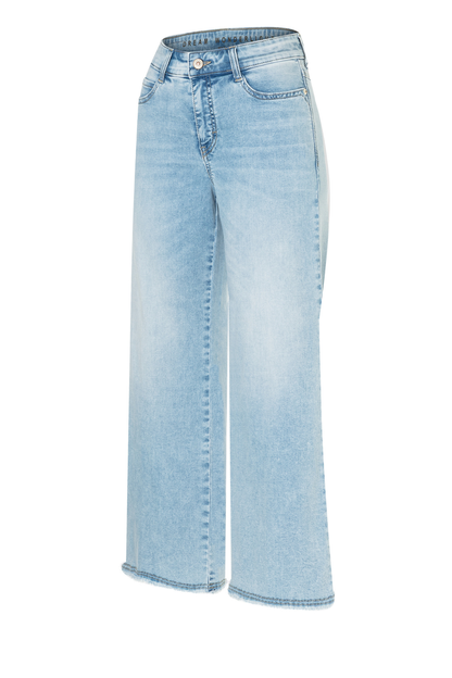 MAC Jeans 5438-90-D237 Dream Wide Cropped Light Azure Blue by Mac Jeans, shop Mac Jeans at Dotique for stylish denim.