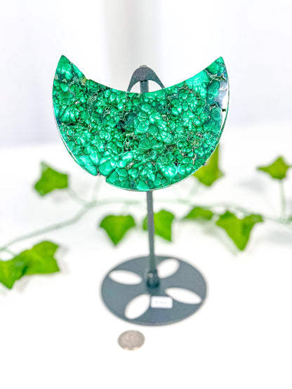 Malachite Moon on Stand (82M)