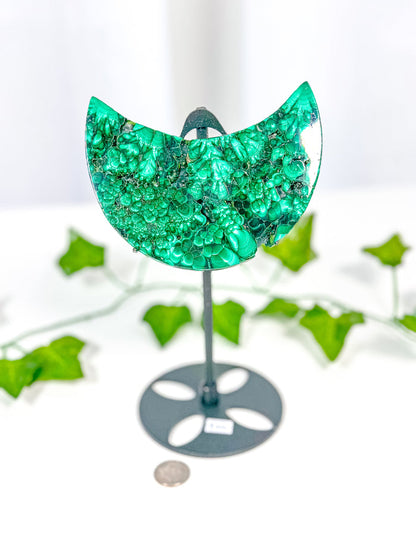 Malachite Moon on Stand (82M)