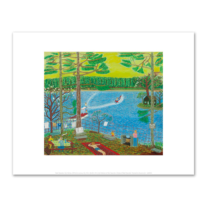 Ralph Fasanella, Marc Fishing, 1979, Collection of Marc Fasanella. Â© Estate of Ralph Fasanella. Fine Art Prints in various sizes by Museums.Co