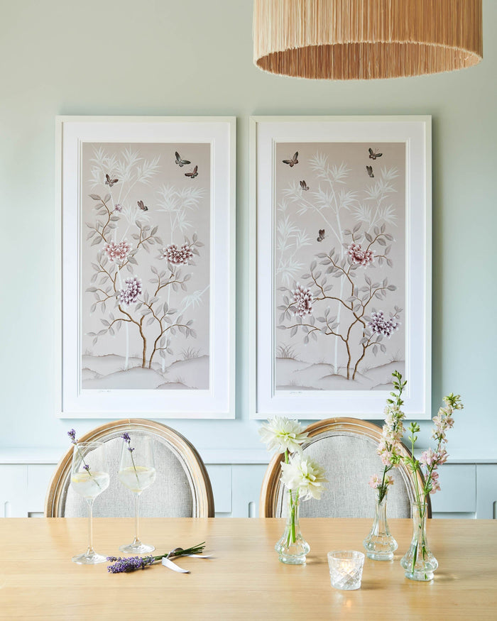 Mariya & Lilly Art Prints Set Of Two - Pink - Diane Hill