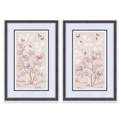 Mariya & Lilly Art Prints Set Of Two - Pink - Diane Hill