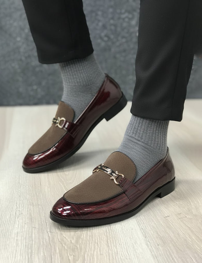 Maroon Formal Shoes for Men