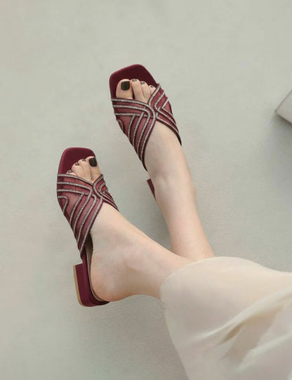Maroon Slippers for Women
