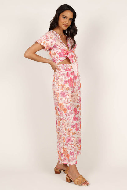 Petal and Pup USA SETS Matilda Top & Pant Set - Pink Floral