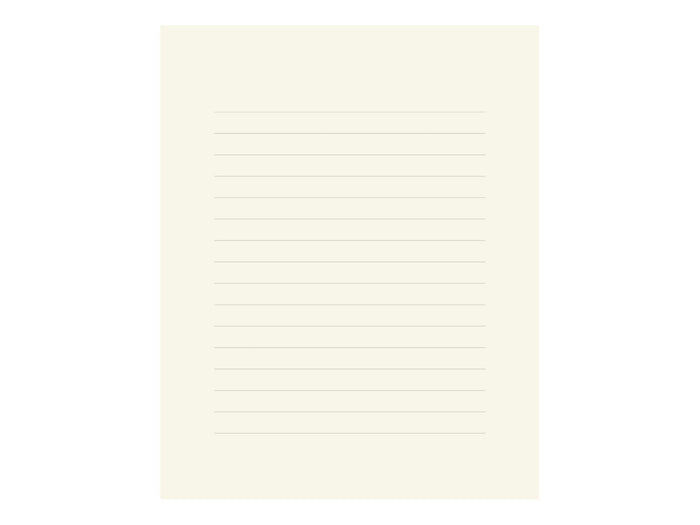 MD Letter Pad Cotton Horizontal Ruled