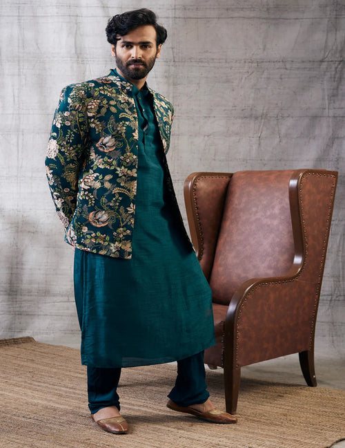 Mehr Jacket with kurta set
