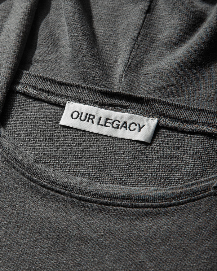 Our Legacy Relic Hoodie Washed Black Rogue Loopback Sweatshirts Hoodies M2266RWB 001