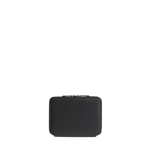 Carbon Black (Vegan Leather) Scaled | Front view of Metro Folio Kit in Carbon Black