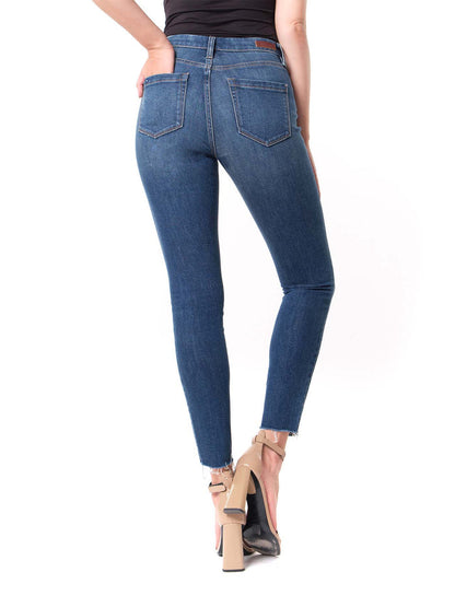 Mid Rise Cropped Skinny Jeans