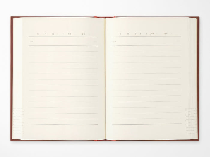 Midori Diary One Day One Page Classic Red