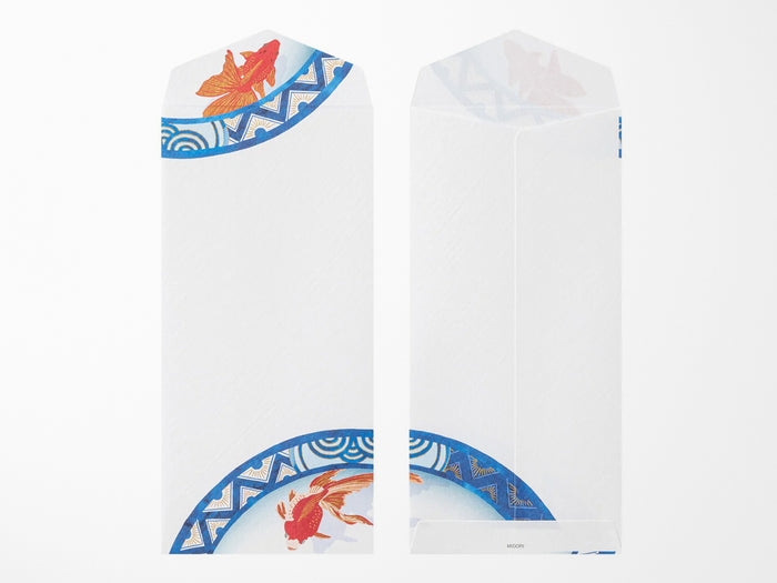 Midori Seasonal Envelopes - 030 Silk-Printing Goldfish S2
