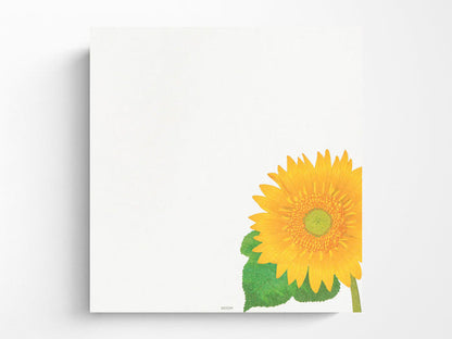 Midori Seasonal Letter Pad - 025 Four Designs Sunflower
