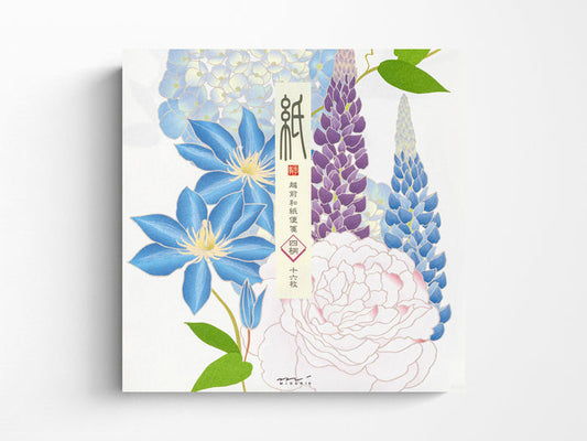 Midori Seasonal Letter Pad - 949 Four Designs Summer Flowers