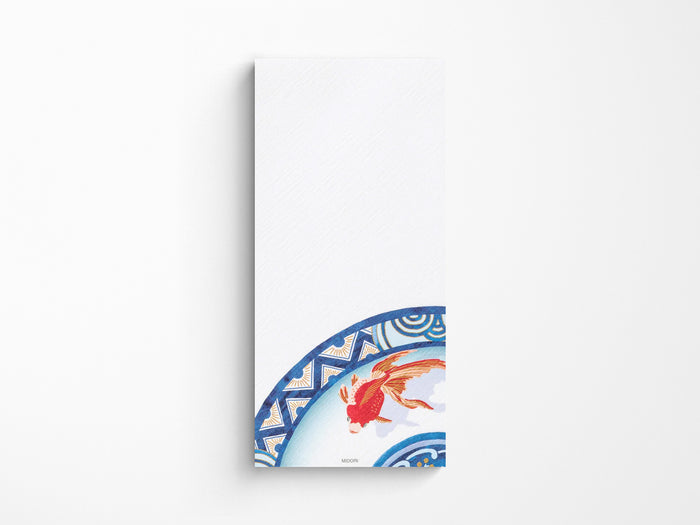 Midori Seasonal Memo Letter Pad - 607 Silk-Printing Goldfish S2