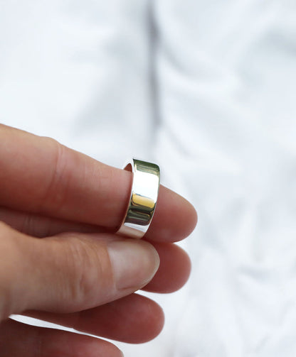 Mila Man Silverring Herr, 7 mm, Med invändig gravyr | 925 silver