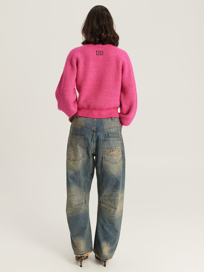 Milac Pink Cropped Knit