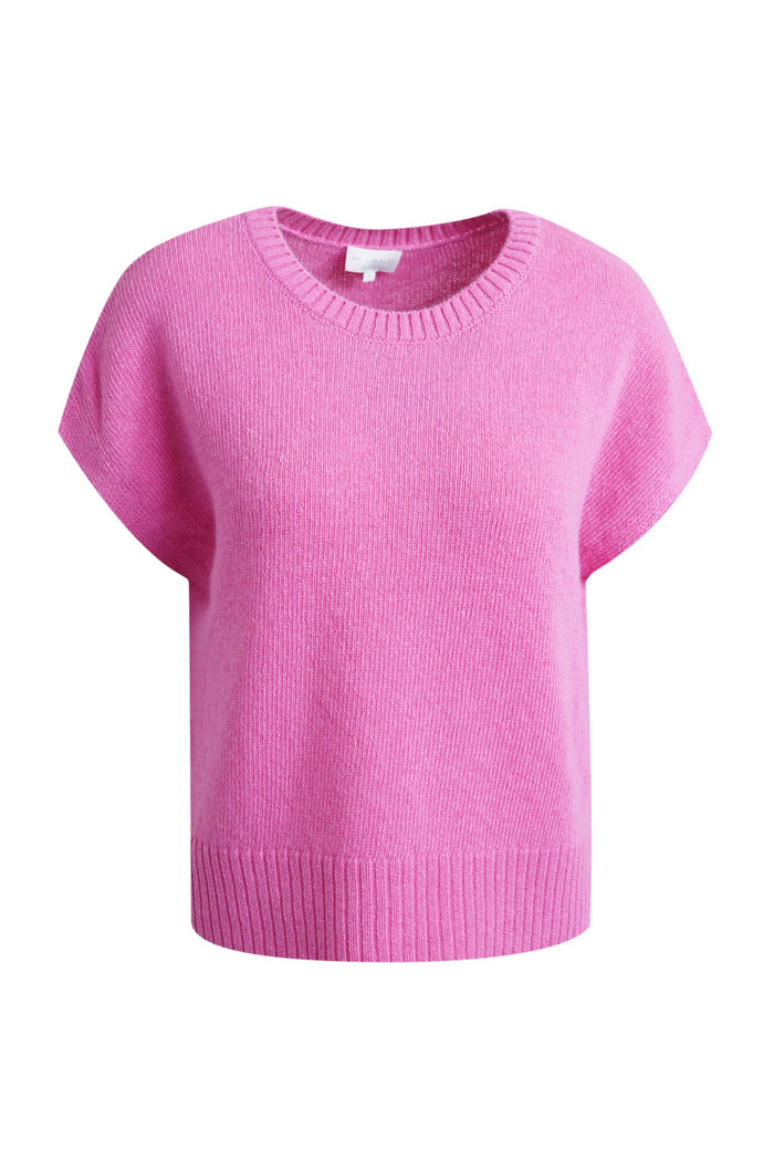 Milano 63-5280-9024 Candy Pink Cashmere Blend Knit Top by MILANO Shop MILANO at Dotique