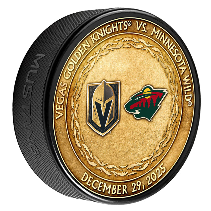 MIN vs. VGK Match-Up Puck 12/29/2025 - Vegas Team Store