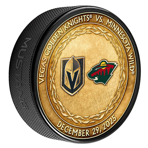 MIN vs. VGK Match-Up Puck 12/29/2025 - Vegas Team Store