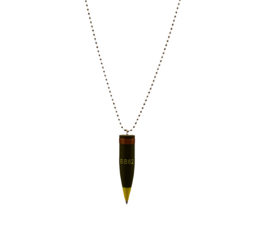 Mini 3D Printed 44 mm Replica Battleship New Jersey Shell Necklace  – Collector’s Edition