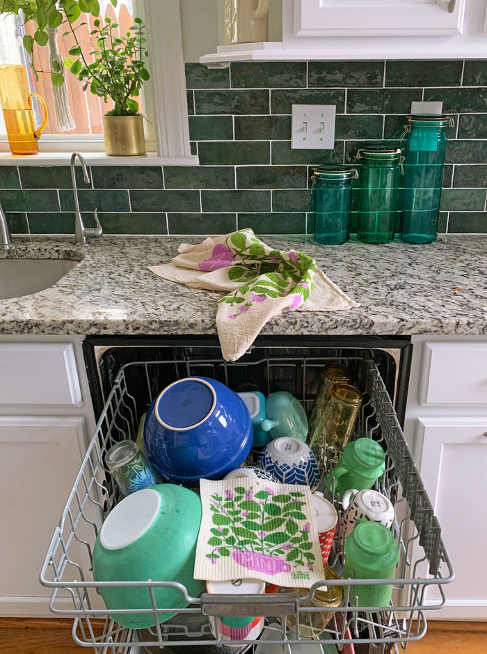 Mint  Towel/Sponge Set