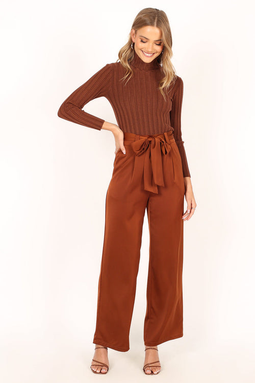 Petal and Pup USA BOTTOMS Miranda Pants - Brown