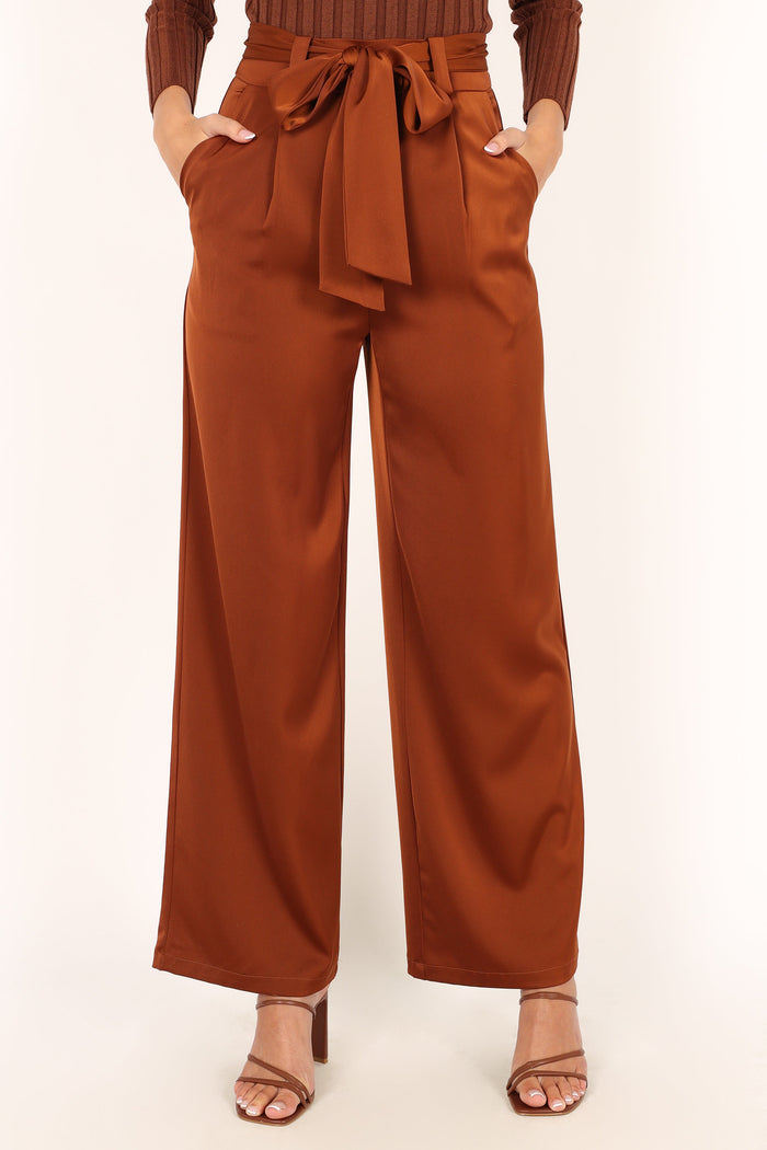 Petal and Pup USA BOTTOMS Miranda Pants - Brown