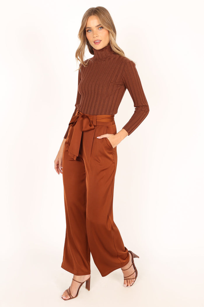 Petal and Pup USA BOTTOMS Miranda Pants - Brown
