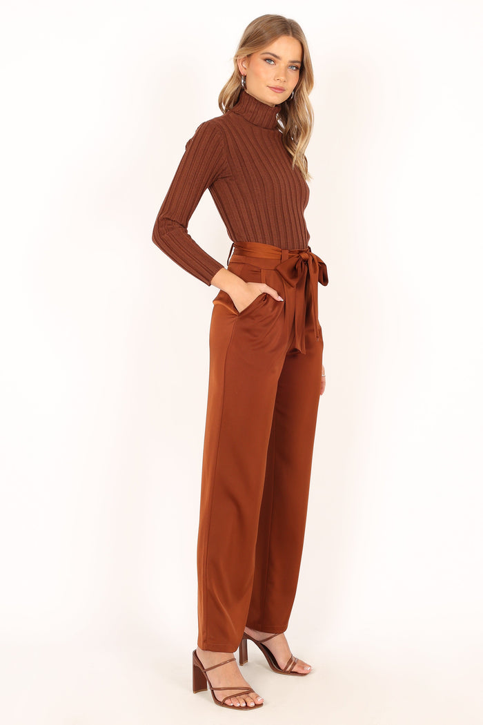 Petal and Pup USA BOTTOMS Miranda Pants - Brown