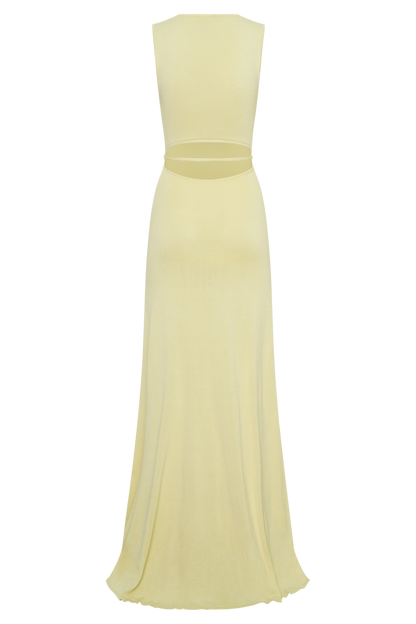 Monay Tulip Maxi Dress - Lemon